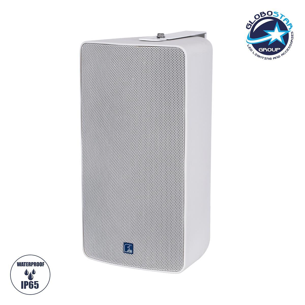 GloboStar® FDB ES108WT 98005 Facilities Speaker - Пасивна стенна инсталационна тонколона с трансформатор 100V & 16Ω - 150W RMS (600W Peak) - 1 x 8" L