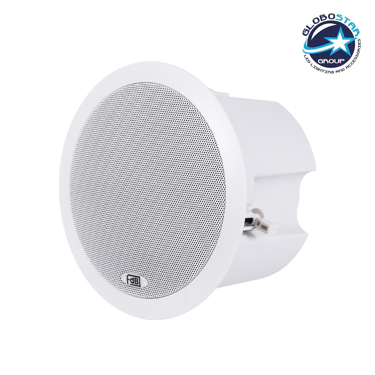 GLOBOSTAR® FDB C600T 98012 Вградена Пасивна Инсталационна Тонколона с Трансформатор 100V & 8Ω - 40W RMS (80W Peak) - 1 x 6" LF & 1 x 1" HF - IP20 - Б