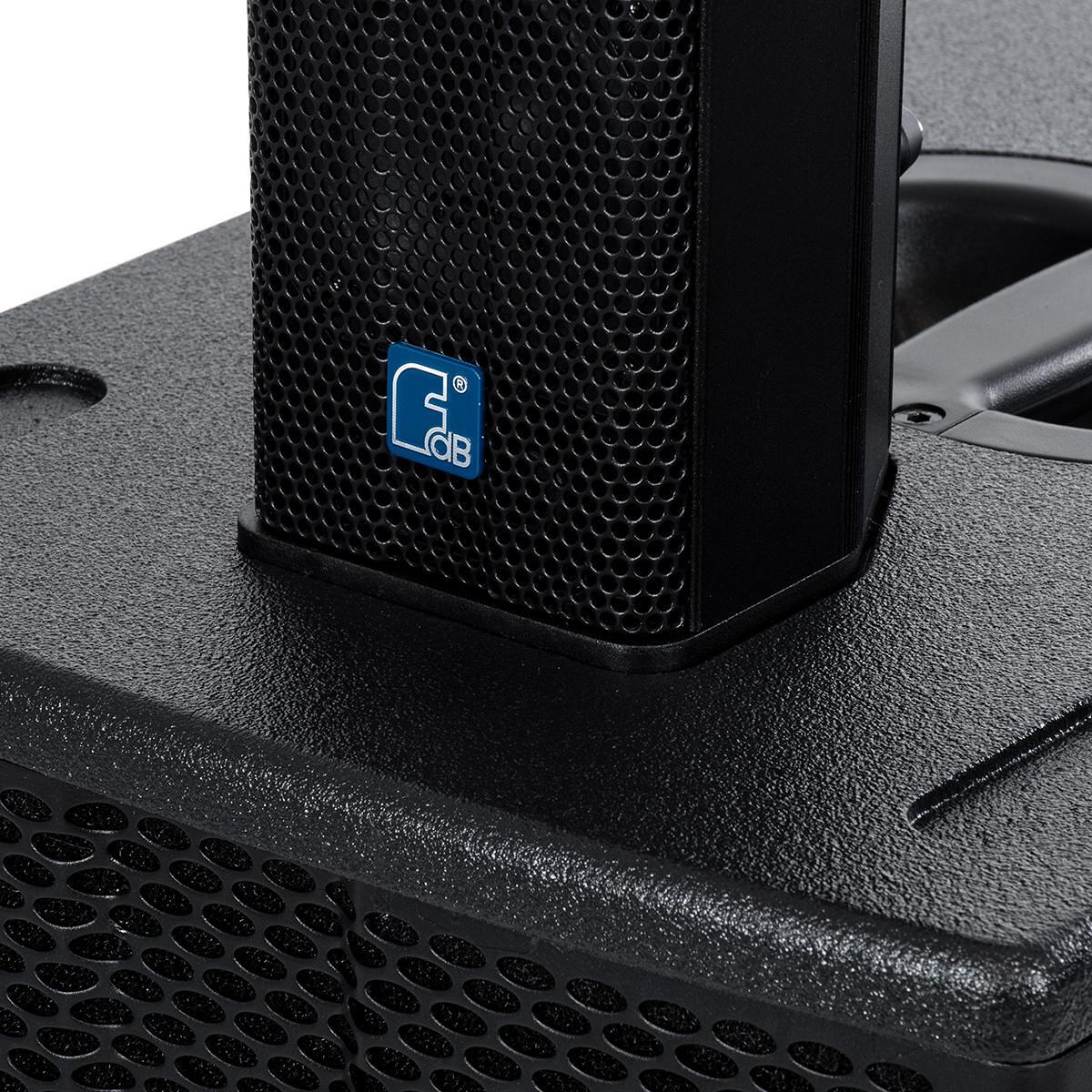 GloboStar® FDB K112BAS 98025 PA Тонколона - Активен Самозасилен Напълнофункционален Субуфер Колона за под с цифров усилвател FA2.36 AC 220V/50-60Hz -