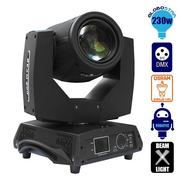 Движеща се роботизирана глава Apollo BEAM Rainbow Effect Osram YODN 7R RGBW 230W 230V Zoom 0° - 3.8° GloboStar 51115