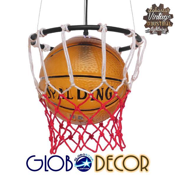 GLOBOSTAR® NBA 01027 Модерен висящ таванен осветител с фасунга 1 x E27 AC 220-240V IP20 - Оранжев - Д32 x Ш32 x В58cm