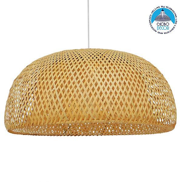 GLOBOSTAR® SAN TROPEZ 01627 Boho Висяща Лампа за Таван с Фасунга 1 x E27 AC 220-240V IP20 - Бежово - Д60 x Ш60 x В29cm