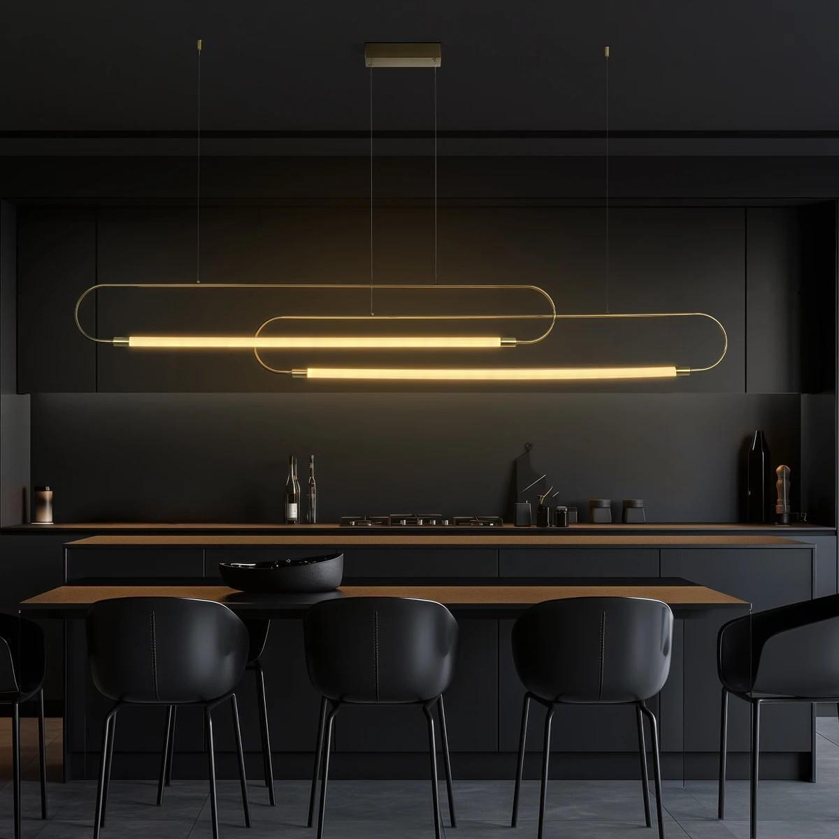 kelvo® GLOW KLV-101-0178 Висящ полилей LED 28W 2800lm 360° AC 220-240V IP20 Регулируема бяла светлина CCT с дистанционно от 2700K до 6000K Dimmable -
