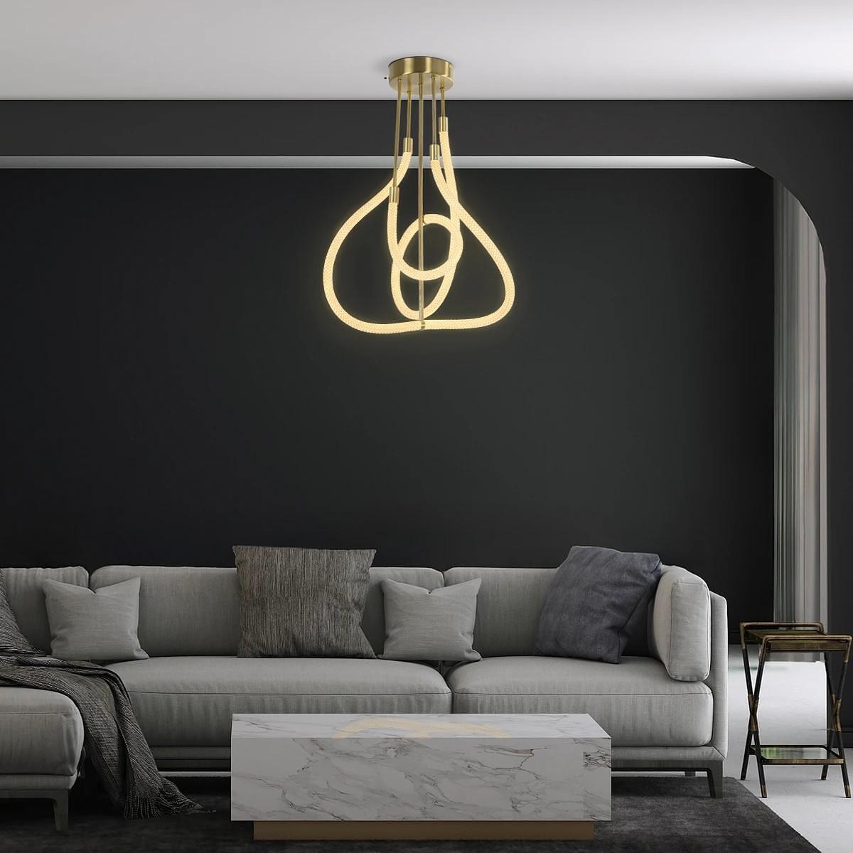 kelvo® GLOW KLV-101-0152 Осветително тяло Таван LED 40W 4000lm 360° AC 220-240V IP20 Регулируема бяла светлина CCT с Дистанционно управление от 2700K
