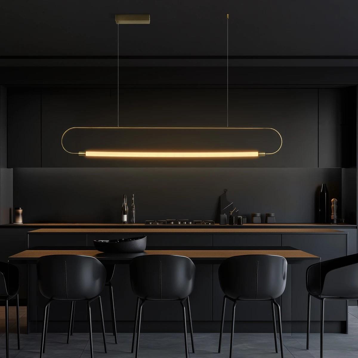 kelvo® GLOW KLV-101-0177 Висящ Осветително тяло Таван LED 15W 1500lm 360° AC 220-240V IP20 Регулируема бяла светлина CCT с Дистанционно управление от