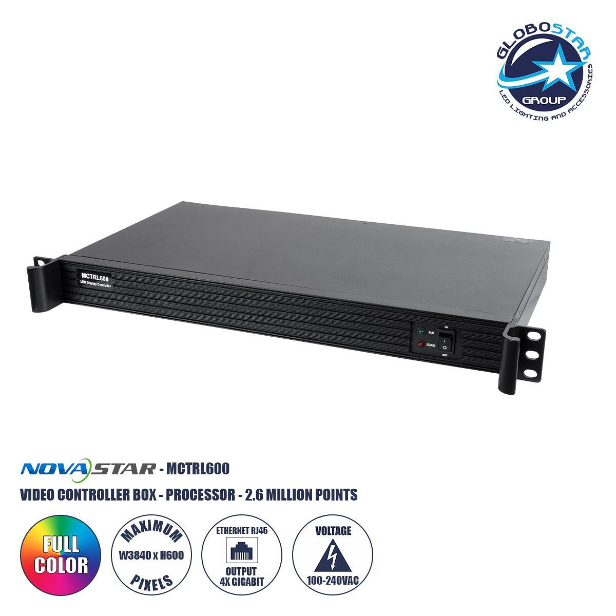 GLOBOSTAR® MCTRL600 41013 Novastar MCTRL600 Sending Box Independent Video Controller за Екрани LED Video Wall 2.6 million pixel - Input Signal W1920