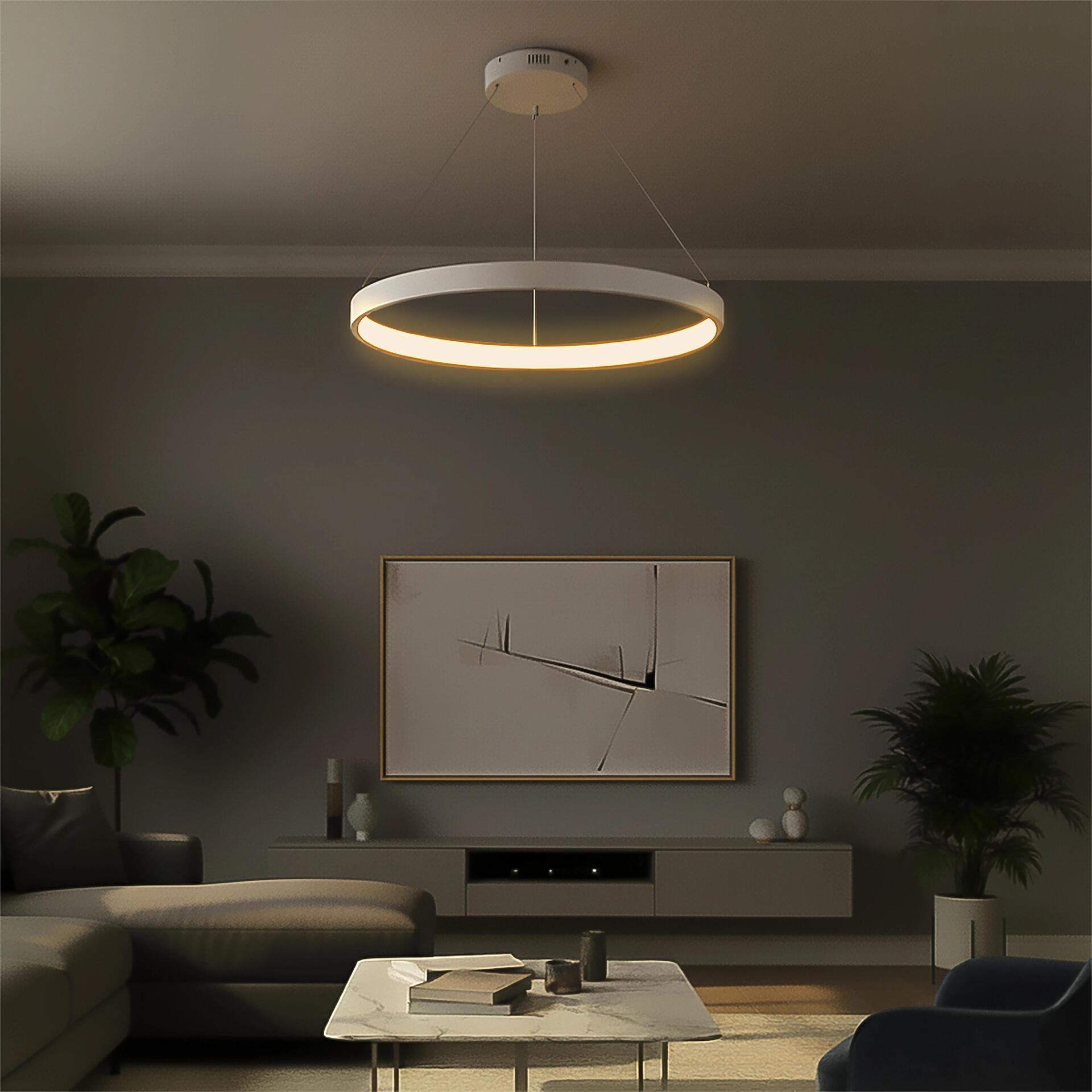 kelvo ® NEMESIS KLV-101-0212 LED висяща таванна лампа 67W 6700lm 180° AC 220-240V IP20 Регулируема бяла CCT с контрол от 2700K до 6000K Димируема - L