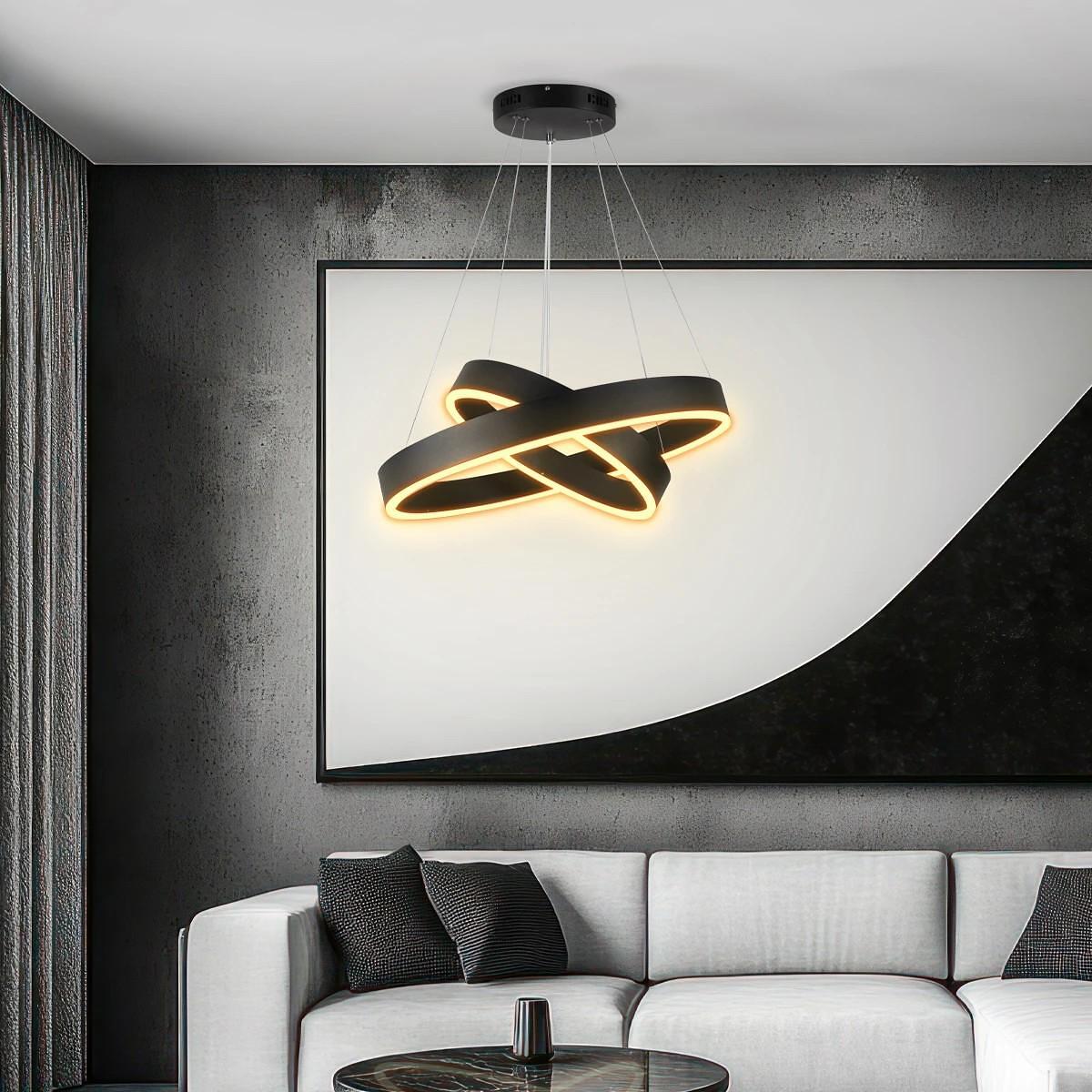 kelvo ® VENOM KLV-101-0196-V2 LED висяща таванна лампа 75W 7500lm 120° AC 220-240V IP20 Регулируема бяла CCT с контрол от 2700K до 6000K Димируема