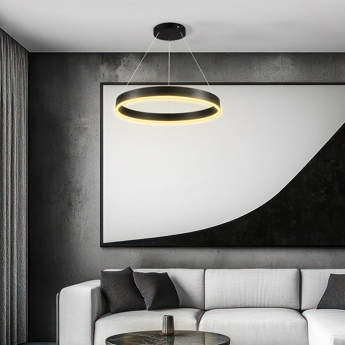 kelvo ® VENOM KLV-101-0187 LED висяща таванна лампа 45W 4500lm 120° AC 220-240V IP20 Регулируема бяла CCT с контрол от 2700K до 6000K Димируема - Lum