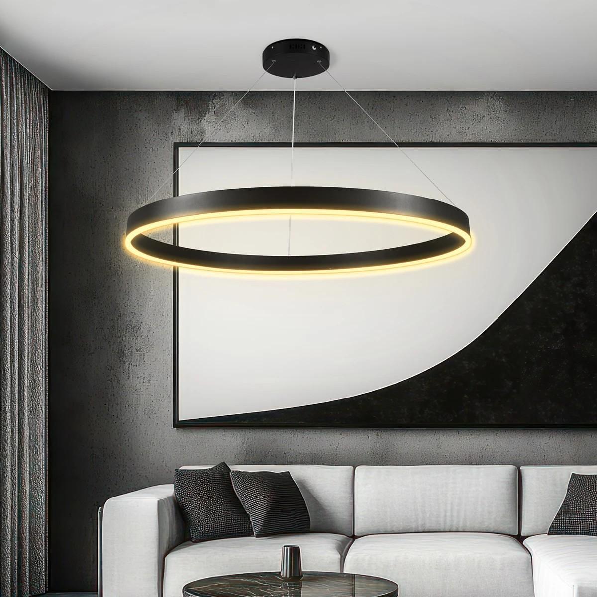 kelvo ® VENOM KLV-101-0193 LED висяща таванна лампа 75W 7500lm 120° AC 220-240V IP20 Регулируема бяла CCT с контрол от 2700K до 6000K Димируема - Lum