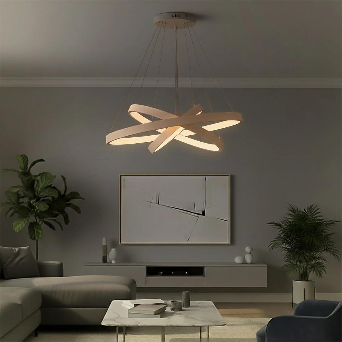 kelvo ® NEMESIS KLV-101-0221-V2 LED висяща таванна лампа 120W 12000lm 180° AC 220-240V IP20 Регулируема бяла CCT с контрол от 2700K до 6000K Димируем
