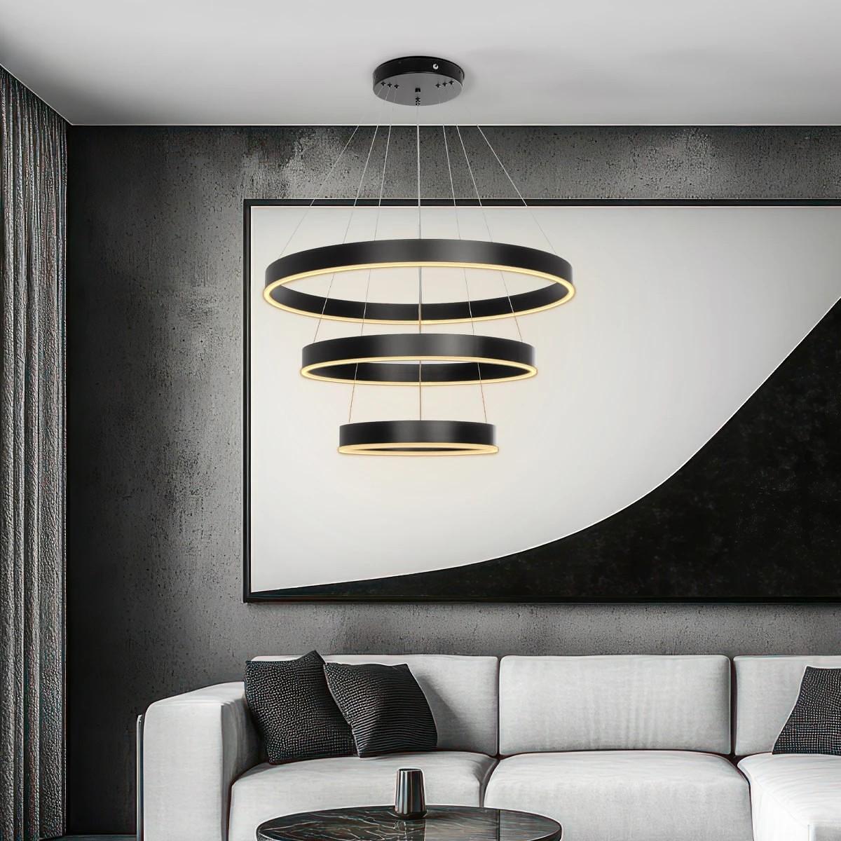 kelvo ® VENOM KLV-101-0199 LED висяща таванна лампа 120W 12000lm 120° AC 220-240V IP20 Регулируема бяла CCT с контрол от 2700K до 6000K Димируема - L
