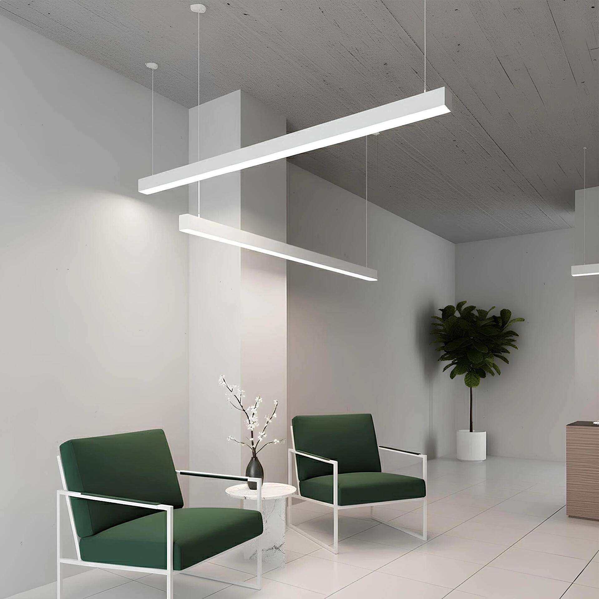 kelvo ® ORION KLV-101-0363 LED висяща линейна таванна лампа 72W 7200lm 120° AC 220-240V IP20 Регулируема бяла светлина с контрол от 2700K до 6000K Ди