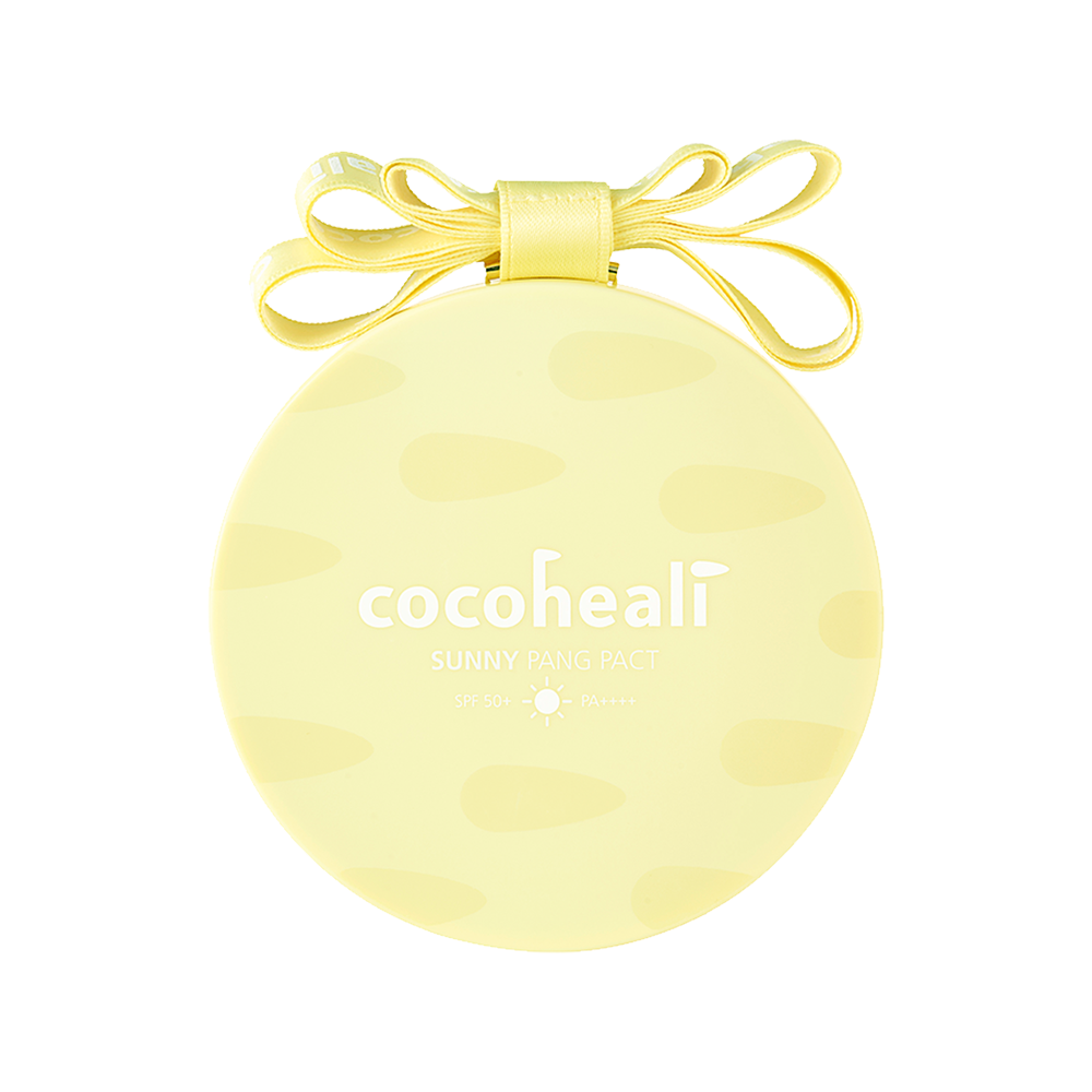 Cocoheili Sunny Pang Pact (Lemon) SPF50+ PA++++ - минерален слънцезащитен компакт за детска кожа