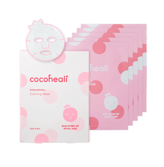 Cocoheali ImmuImmu Calming Mask Sheet е успокояваща хидратираща маска за лице за чувствителна детска кожа